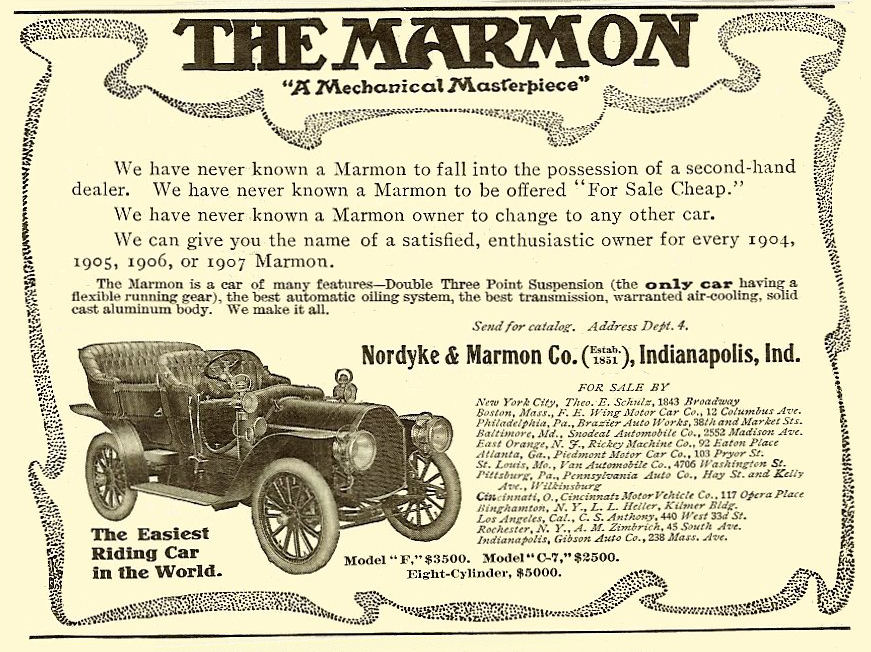 1907 Marmon Auto Advertising